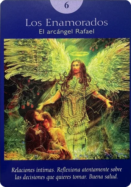 Los Enamorados — carta 6 del Tarot Angelical, Arcángel Rafael