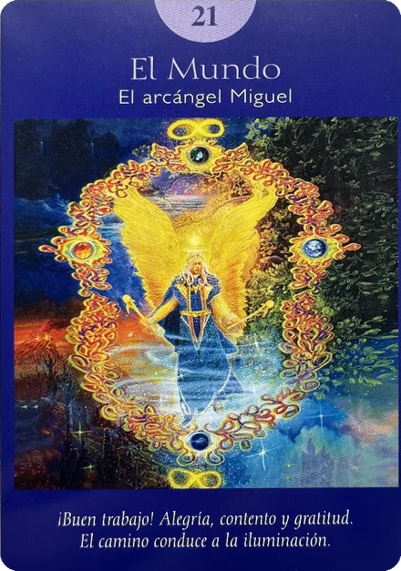 El Mundo — carta 21 del Tarot Angelical, Arcángel Miguel