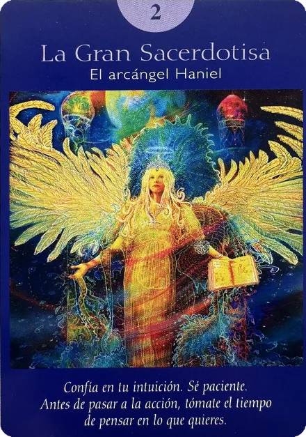 La Gran Sacerdotisa — carta 2 del Tarot Angelical, Arcángel Haniel